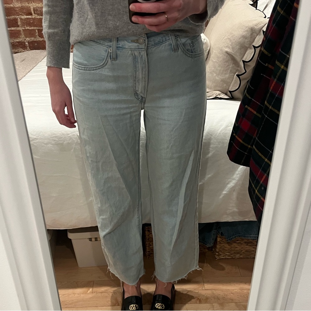 Levi's Light Wash Wide Leg Jeans